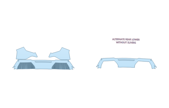 2026 KIA EV5 LIGHT REAR BUMPER PPF kit 2026 KIA EV5 LIGHT REAR BUMPER paint protection film kit