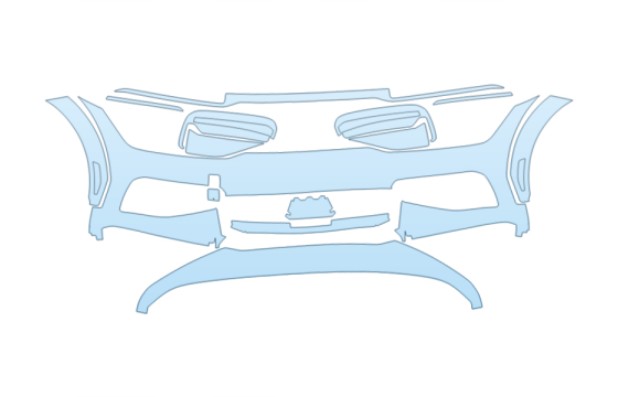 2025 KIA EV6 GT-LINE BUMPER paint protection film kit