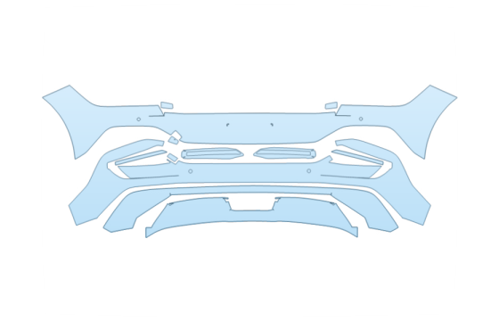 2025 KIA EV6 GT-LINE REAR BUMPER W SENSORS paint protection film kit