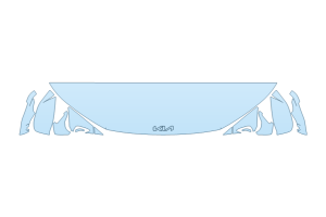 2026 KIA EV6 GT-LINE HOOD FENDERS MIRRORS 18 INCH STRAIGHT (WRAPPED EDGES)