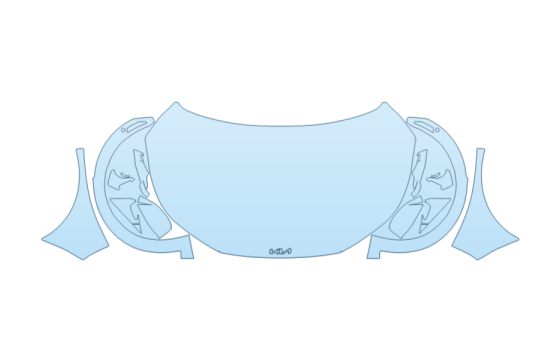 2025 KIA EV6 GT-LINE HOOD FENDERS MIRRORS FULL (WRAPPED EDGES) PPF kit 2025 KIA EV6 GT-LINE HOOD FENDERS MIRRORS FULL (WRAPPED EDGES) paint protection film kit