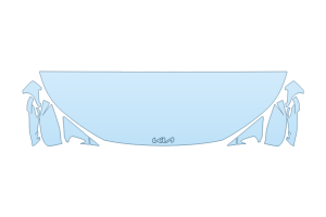 2025 KIA EV6 WIND HOOD FENDERS MIRRORS 24 INCH STRAIGHT