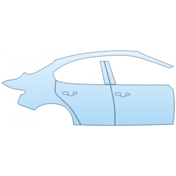 PAINT PROTECTION KIT - 2024 ALFA ROMEO GIULIA TRIBUTO ITALIANO REAR FENDER AND DOOR KIT RIGHT SIDE ONLY - PRECUT PPF CLEAR BRA WRAP