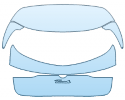 PAINT PROTECTION KIT - 2025 ALFA ROMEO TONALE BASE HATCH KIT BADGE PLACEMENT VARIES - PRECUT PPF CLEAR BRA WRAP