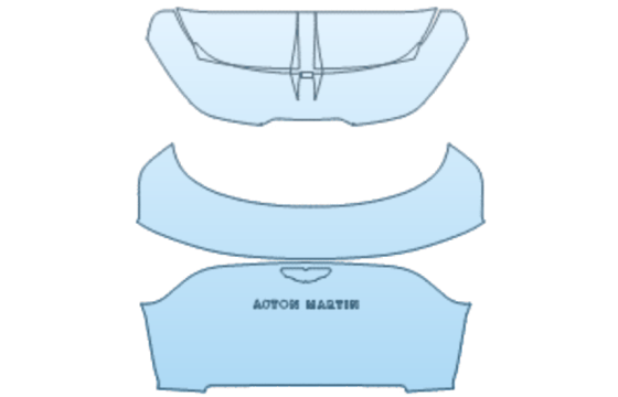 PAINT PROTECTION KIT - 2026 ASTON MARTIN DBX 707 TRUNK LID AND SPOILER KIT INCONSISTENT EMBLEM PLACEMENT - PRECUT PPF CLEAR BRA WRAP