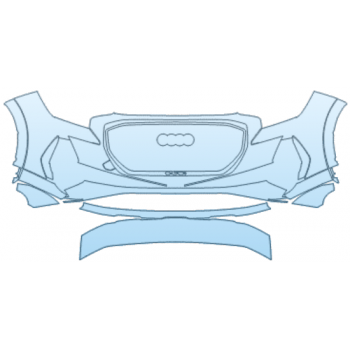PAINT PROTECTION KIT - 2025 AUDI Q4 E-TRON SUV PREMIUM BUMPER KIT WITHOUT HEADLAMP WASHERS WITHOUT PARKING SENSORS - PRECUT PPF CLEAR BRA WRAP