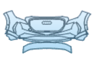 2027 AUDI Q4 E-TRON SUV PRESTIGE BUMPER KIT INCONSISTENT PARKING SENSORS WITH PARKING SENSORS WITHOUT HEADLAMP WASHERS