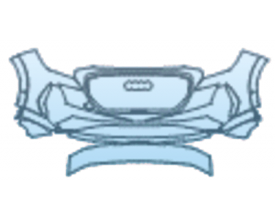 PAINT PROTECTION KIT - 2025 AUDI Q4 E-TRON SUV PREMIUM PLUS BUMPER KIT INCONSISTENT PARKING SENSORS WITH PARKING SENSORS WITHOUT HEADLAMP WASHERS - PRECUT PPF CLEAR BRA WRAP