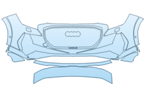 2027 AUDI Q4 E-TRON SUV PRESTIGE BUMPER KIT INCONSISTENT PARKING SENSORS WITH PARKING SENSORS WITH HEADLAMP WASHERS