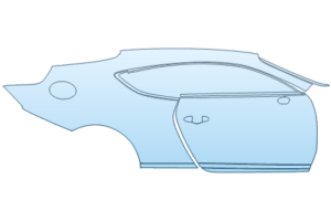 2026 BENTLEY CONTINENTAL GT SPEED DOOR AND REAR FENDER KIT RIGHT SIDE ONLY