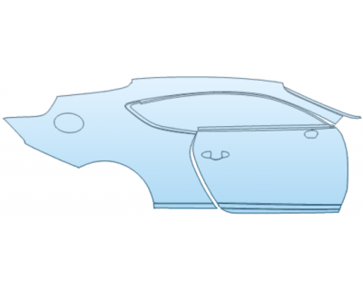 PAINT PROTECTION KIT - 2025 BENTLEY CONTINENTAL GT SPEED DOOR AND REAR FENDER KIT RIGHT SIDE ONLY - PRECUT PPF CLEAR BRA WRAP