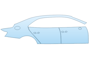 2026 BENTLEY FLYING SPUR SPEED DOOR AND REAR FENDER KIT RIGHT SIDE ONLY