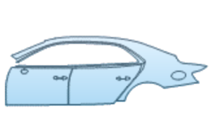 2026 BENTLEY FLYING SPUR SPEED DOOR AND REAR FENDER KIT LEFT SIDE ONLY