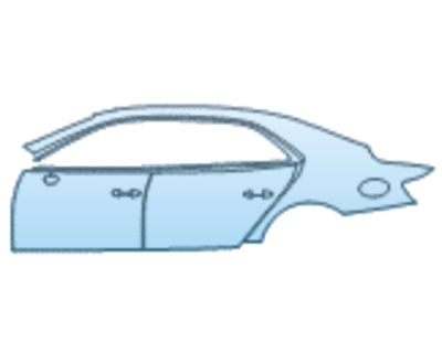 PAINT PROTECTION KIT - 2025 BENTLEY FLYING SPUR SPEED DOOR AND REAR FENDER KIT LEFT SIDE ONLY - PRECUT PPF CLEAR BRA WRAP