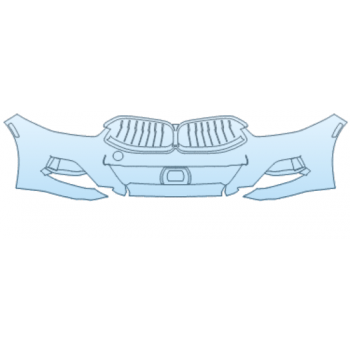 PAINT PROTECTION KIT - 2025 BMW 8 SERIES M850I GRAN COUPE BUMPER KIT W/ LOWER SPOILER W/O PARKING SENSORS W/ M CARBON EXTERIOR PACKAGE - PRECUT PPF CLEAR BRA WRAP