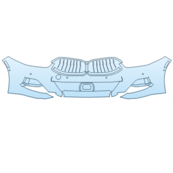 PAINT PROTECTION KIT - 2025 BMW 8 SERIES M850I GRAN COUPE BUMPER KIT W/ LOWER SPOILER W/O FRONT GRILLE CAMERA W/ M CARBON EXTERIOR PACKAGE W/PARKING SENSORS - PRECUT PPF CLEAR BRA WRAP