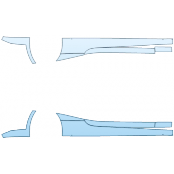PAINT PROTECTION KIT - 2025 BMW 8 SERIES M8 COMPETITION COUPE ROCKER PANEL KIT - PRECUT PPF CLEAR BRA WRAP
