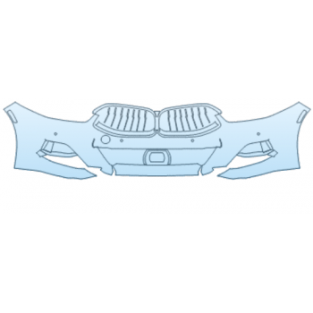 PAINT PROTECTION KIT - 2025 BMW 8 SERIES M850I GRAN COUPE BUMPER KIT W/ 4 PARKING SENSORS W/O FRONT VIEW CAMERA W/ M CARBON EXTERIOR PACKAGE - PRECUT PPF CLEAR BRA WRAP
