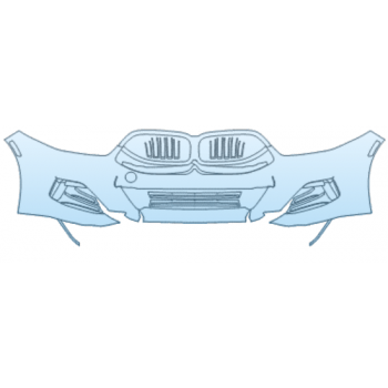 PAINT PROTECTION KIT - 2025 BMW 8 SERIES M850I GRAN COUPE BUMPER KIT W/ M CARBON EXTERIOR PACKAGE W/O PARKING SENSORS W/O FRONT VIEW CAMERA - PRECUT PPF CLEAR BRA WRAP