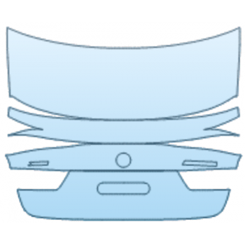 PAINT PROTECTION KIT - 2025 BMW 3 SERIES M340I TRUNK LID KIT WITH XDRIVE AND M340I EMBLEMS WITH M PERFORMANCE PACKAGE - PRECUT PPF CLEAR BRA WRAP