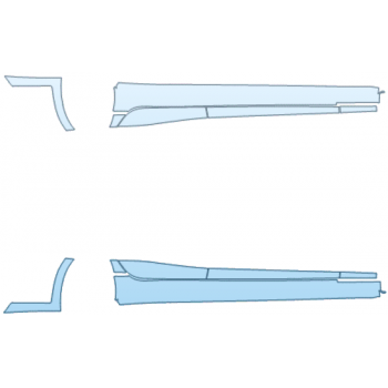 PAINT PROTECTION KIT - 2025 BMW 3 SERIES M340I ROCKER PANEL KIT WITHOUT AMBIENT LIGHTING - PRECUT PPF CLEAR BRA WRAP