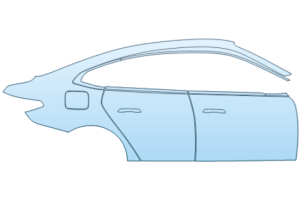 2026 BMW I4 EDRIVE40 M SPORT DOOR AND REAR FENDER KIT RIGHT SIDE ONLY
