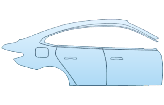 Precut PPF Kit – Clear Bra Paint Protection Film PAINT PROTECTION KIT - 2026 BMW I4 EDRIVE40 M SPORT DOOR AND REAR FENDER KIT RIGHT SIDE ONLY - PRECUT PPF CLEAR BRA WRAP