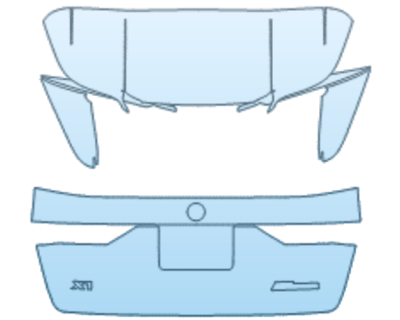 PAINT PROTECTION KIT - 2025 BMW X1 M35I HATCH KIT INCONSISTENT BADGE PLACEMENT - PRECUT PPF CLEAR BRA WRAP