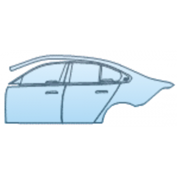PAINT PROTECTION KIT - 2025 BMW I5 EDRIVE40 M SPORT DOOR AND REAR FENDER KIT LEFT SIDE ONLY - PRECUT PPF CLEAR BRA WRAP