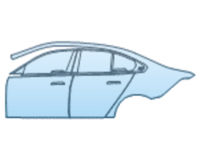 PAINT PROTECTION KIT - 2025 BMW 5 SERIES 530I SPORT DOOR AND REAR FENDER KIT LEFT SIDE ONLY - PRECUT PPF CLEAR BRA WRAP