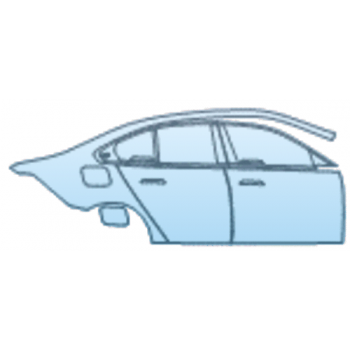 PAINT PROTECTION KIT - 2025 BMW I5 EDRIVE40 M SPORT DOOR AND REAR FENDER KIT RIGHT SIDE ONLY - PRECUT PPF CLEAR BRA WRAP