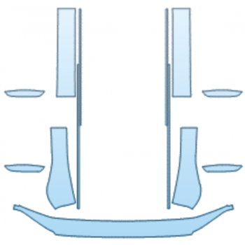 PAINT PROTECTION KIT - 2024 BMW 5 SERIES 530I XDRIVE SPORT WEAR AND TEAR KIT - PRECUT PPF CLEAR BRA WRAP