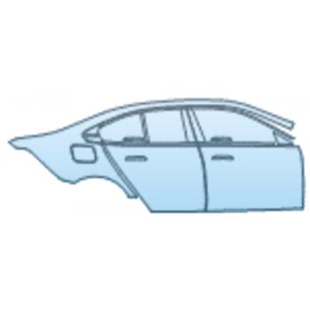 PAINT PROTECTION KIT - 2025 BMW 5 SERIES M5 SEDAN DOOR AND REAR FENDER KIT RIGHT SIDE ONLY - PRECUT PPF CLEAR BRA WRAP