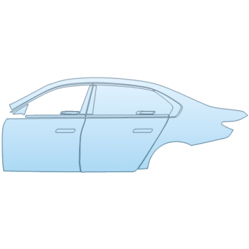 PAINT PROTECTION KIT - 2025 BMW 7 SERIES 750E XDRIVE DOOR AND REAR FENDER KIT LEFT SIDE ONLY - PRECUT PPF CLEAR BRA WRAP