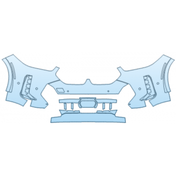 Precut PPF Kit – Clear Bra Paint Protection Film PAINT PROTECTION KIT - 2025 BMW X6 M60I BUMPER KIT WITH 6 PARKING SENSORS - PRECUT PPF CLEAR BRA WRAP