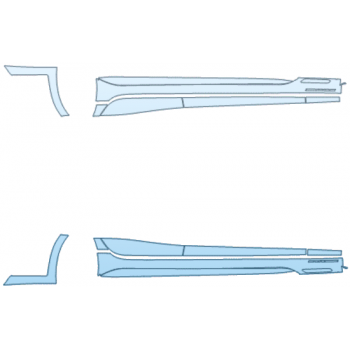 PAINT PROTECTION KIT - 2025 BMW 3 SERIES M340I ROCKER PANEL KIT WITH M PERFORMANCE PACKAGE INCONSISTENT PACKAGE PLACEMENT - PRECUT PPF CLEAR BRA WRAP