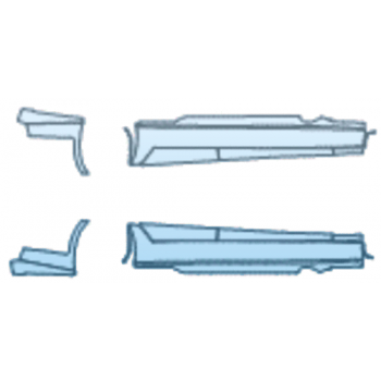 PAINT PROTECTION KIT - 2025 BMW 5 SERIES M5 TOURING ROCKER PANEL KIT WITHOUT EXECUTIVE PACKAGE - PRECUT PPF CLEAR BRA WRAP
