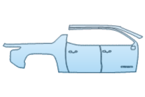 2025 CHEVROLET SILVERADO EV WT DOOR AND REAR FENDER KIT BADGE PLACEMENT VARIES RIGHT SIDE ONLY