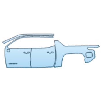 PAINT PROTECTION KIT - 2025 CHEVROLET SILVERADO EV LT DOOR AND REAR FENDER KIT BADGE PLACEMENT VARIES LEFT SIDE ONLY - PRECUT PPF CLEAR BRA WRAP
