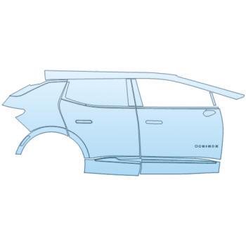 PAINT PROTECTION KIT - 2025 CHEVROLET EQUINOX EV 3RS DOOR AND REAR FENDER KIT INCONSISTENT BADGE PLACEMENT RIGHT SIDE ONLY - PRECUT PPF CLEAR BRA WRAP