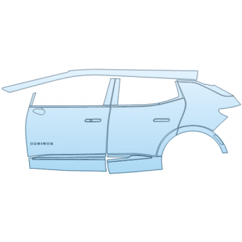 PAINT PROTECTION KIT - 2025 CHEVROLET EQUINOX EV 2LT DOOR AND REAR FENDER KIT INCONSISTENT BADGE PLACEMENT LEFT SIDE ONLY - PRECUT PPF CLEAR BRA WRAP