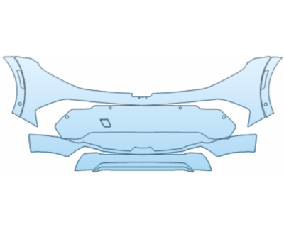 PAINT PROTECTION KIT - 2025 CHEVROLET EQUINOX EV 2LT BUMPER KIT WITH PARKING SENSORS - PRECUT PPF CLEAR BRA WRAP