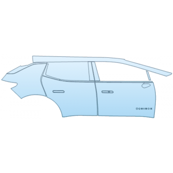 PAINT PROTECTION KIT - 2025 CHEVROLET EQUINOX EV 1LT DOOR AND REAR FENDER KIT INCONSISTENT BADGE PLACEMENT RIGHT SIDE ONLY - PRECUT PPF CLEAR BRA WRAP
