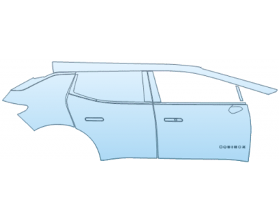 PAINT PROTECTION KIT - 2025 CHEVROLET EQUINOX EV 1LT DOOR AND REAR FENDER KIT INCONSISTENT BADGE PLACEMENT RIGHT SIDE ONLY - PRECUT PPF CLEAR BRA WRAP