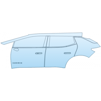 PAINT PROTECTION KIT - 2025 CHEVROLET EQUINOX EV 1LT DOOR AND REAR FENDER KIT INCONSISTENT BADGE PLACEMENT LEFT SIDE ONLY - PRECUT PPF CLEAR BRA WRAP