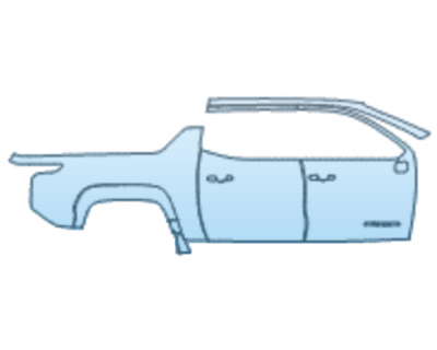 PAINT PROTECTION KIT - 2025 CHEVROLET SILVERADO EV RST - EXTENDED RANGE DOOR AND REAR FENDER KIT INCONSISTENT BADGE PLACEMENT RIGHT SIDE ONLY - PRECUT PPF CLEAR BRA WRAP