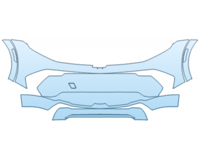 PAINT PROTECTION KIT - 2025 CHEVROLET EQUINOX EV 3LT BUMPER KIT WITHOUT PARKING SENSORS - PRECUT PPF CLEAR BRA WRAP