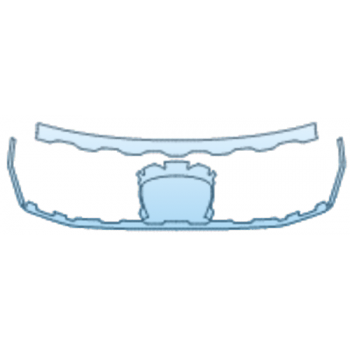 PAINT PROTECTION KIT - 2025 FORD EXPLORER ST-LINE GRILLE KIT WITHOUT CAMERA - PRECUT PPF CLEAR BRA WRAP