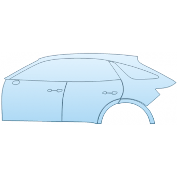 PAINT PROTECTION KIT - 2025 GENESIS ELECTRIFIED GV70 ADVANCED AWD DOOR AND REAR FENDER KIT LEFT SIDE ONLY - PRECUT PPF CLEAR BRA WRAP