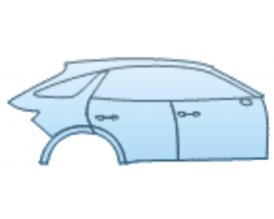 PAINT PROTECTION KIT - 2025 GENESIS ELECTRIFIED GV70 PRESTIGE AWD DOOR AND REAR FENDER KIT RIGHT SIDE ONLY - PRECUT PPF CLEAR BRA WRAP